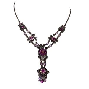 Felicia Pink Faux Gem Statement Necklace 💗